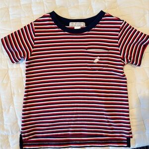 The Beaufort Bonnet Company Striped Red and Blue Tee